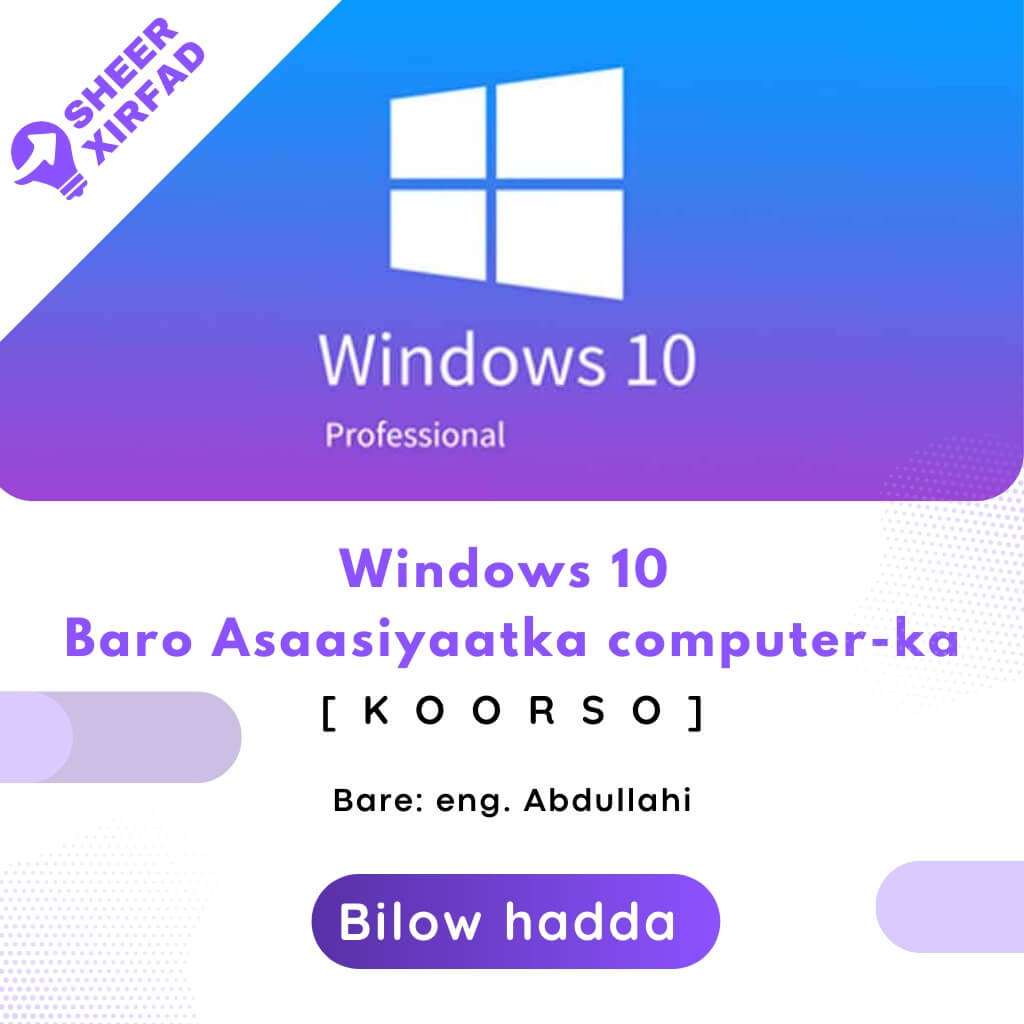 Windows 10 (Baro aasaaska Computer-ka)
